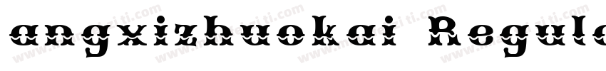 angxizhuokai Regular字体转换